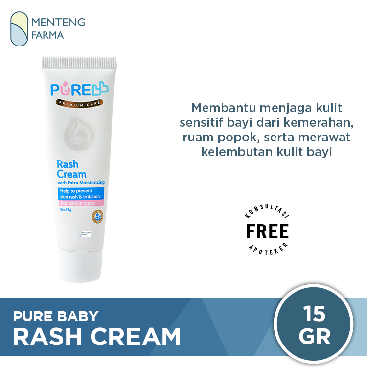 Pure baby rash top cream