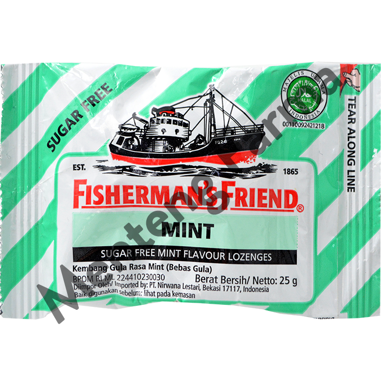 Fisherman #39 s Friend Mint Sugar Free Permen Pelega Tenggorokan Apotek