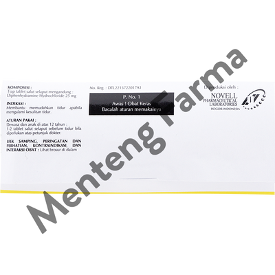 Sedares 25 Mg 10 Tablet - Membantu Meringankan Gangguan Sulit Tidur ...