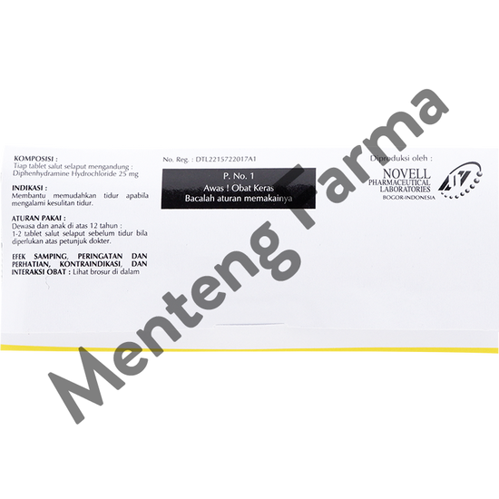 Sedares 25 Mg 10 Tablet - Membantu Meringankan Gangguan Sulit Tidur ...