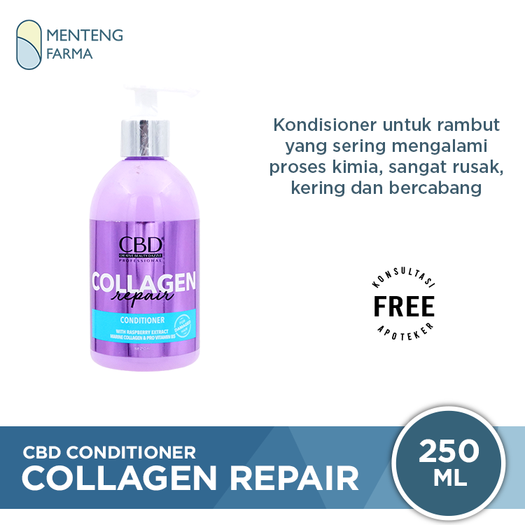 CBD Collagen Repair Conditioner 250 mL - Kondisioner Rambut Rusak, Ker ...