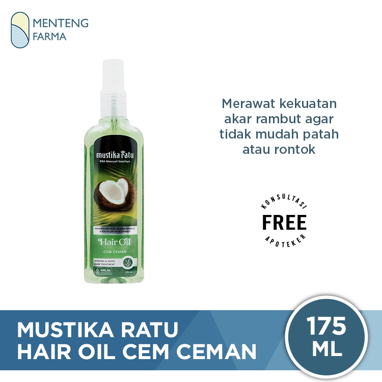 Mustika Ratu Hair Oil Cem Ceman 175 ml - Merawat Kekuatan Akar Rambut ...