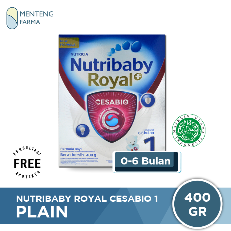 Nutribaby Royal Cesabio 1 (0-6 bulan) 400 Gr - Formula Bayi Khusus Ale ...