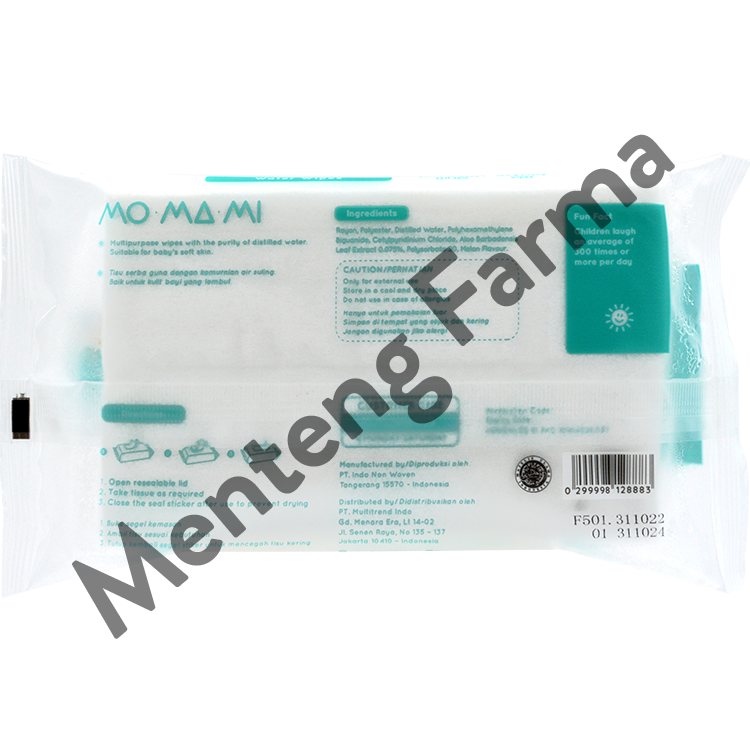 Momami Water Wipes 30 Lembar Tisu Basah Bayi Apotek momami-water-wipes-30-lembar-tisu-basah-bayi-apotek